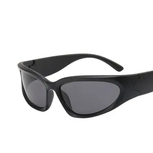 FME008 Custom Steampunk Sunglasses Women Mirror Sports Y2K Sun Glasses Men UV400 Punk Shades Colorful Fashion Eyewear Gafas De S