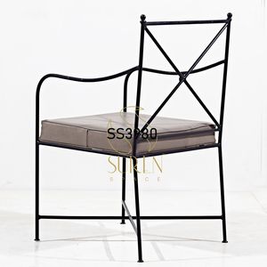 เก้าอี้เหล็กห้องนั่งเล่นนักออกแบบชาวอินเดียเก้าอี้โต๊ะทานอาหารโรงแรมและรีสอร์ท - Product Image 2