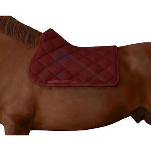 Tapis de selle de cheval d'équitation en coton satiné pleine grandeur, matériau en cuir mousse pailleté, service de personnalisation OEM à cheval - Product Image 3