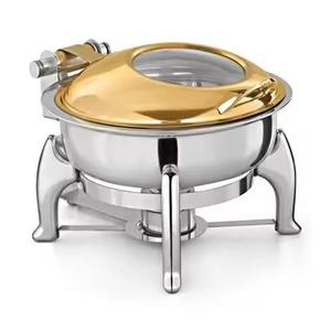 Réchaud à buffet en métal, chauffe-plats en acier inoxydable pour service de traiteur - Product Image 4