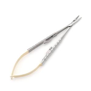 Portaagujas TC Olsen Hegar con tijera Instrumento quirúrgico de acero de 4,75 pulgadas para corte de sutura CE OEM reutilizable - Product Image 1