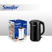 Bouilloire électrique Sonifer SF-2091 1,8 L en acier inoxydable, chauffe-eau 1600 W, théière et cafetière pour la maison et la cuisine