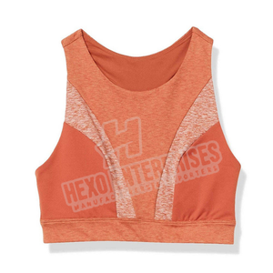 Sujetador deportivo de diseño personalizado para mujer, transpirable, de talla grande, Spandex, poliéster, fabricado en Pakistán - Product Image 3