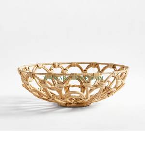 Rattan Cuisine Ware Fruits Bols Meilleure Vente Écologique À La Main Table Ware Décoration Maison et Mariage Fruits Bol Bas Prix - Product Image 1