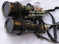Jumelles de 6 pouces en laiton plaqué noir antique, style vintage, faites à la main, pour le camping, la randonnée, la navigation marine, cadeau, décoration intérieure