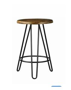 Alta calidad, 73CM de altura, bandeja de hierro, patas cruzadas superiores, mesa auxiliar, mesa de centro - Product Image 6