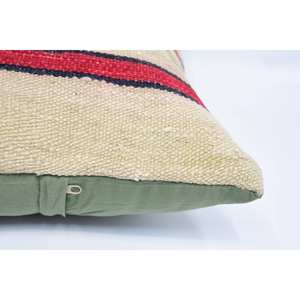 <b>Beige</b> Wool Pillow 16x24 Inch Luxury Kilim Patchwork <b>Cushion</b> Woven Vintage Fluffy Pattern Portable Bedding Decor for Christmas - Product Image 5