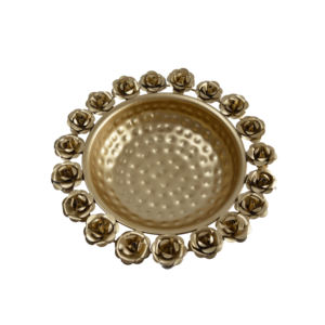 Tazón de Hierro de la Mejor Calidad, Diseño Decorativo para Vajilla, Tazón de Metal con Acabado Dorado, Tazón para Servir Alimentos - Product Image 6