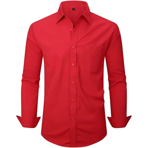 Chemise à manches longues pour hommes, robe, chemises d'affaires de couleur unie et unie, vente en gros de haute qualité - Product Image 5