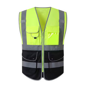 Chaleco de Seguridad Personalizado de Color Sólido, Alta Calidad, 100% Poliéster, Transpirable, Ligero, Duradero, Sin Mangas, Ropa de Trabajo - Product Image 1