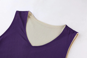 Uniforme de basket-ball pour hommes, design tendance, respirant, séchage rapide, uniforme de basket-ball de haute qualité, vêtements de sport sublimés, équipe personnalisée - Product Image 2