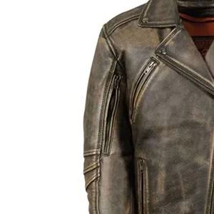 แจ็กเก็ตหนังสัตว์สำหรับผู้ชายแจ็กเก็ตหนังจระเข้ย้อมสีล้วนดีไซน์ล่าสุด - Product Image 2