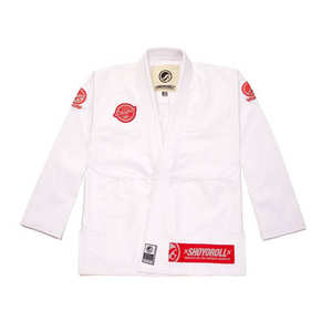 Kimono Jiu Jitsu de algodón tejido con perlas de alta calidad, logotipo y diseño personalizados, uniforme de artes marciales BJJ de Brasil personalizable - Product Image 1
