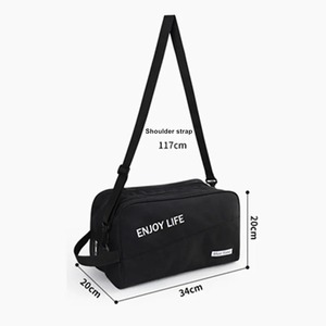 Sac à bandoulière personnalisé pour femmes pochette de piscine étanche pour Fitness emballage humide/sec fermeture éclair accessoires de plage élégants durables - Product Image 5