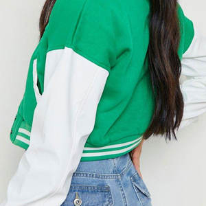 Nouvelle arrivée, veste courte en chenille brodée de haute qualité pour femmes, veste universitaire sur mesure pour femmes - Product Image 6