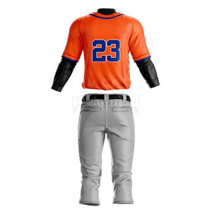 Conjunto de Uniforme de Béisbol Personalizado para Hombre Adulto con Diseño Personalizado, Tejido Transpirable, Ligero y que Absorbe la Humedad, Alta Calidad - Product Image 3