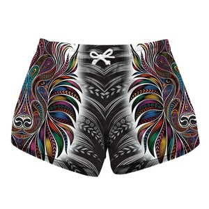 Pantalones cortos de natación para hombre, pantalones cortos de playa de verano para mujer, Mini Pantalón deportivo acuático con estampado geométrico, marca de surf, cordón corto para mujer - Product Image 4