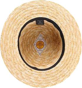 Handwoven Natural Straw Boater <b>Hat</b> - Vintage <b>Flat</b> Brim Summer <b>Hat</b> & Fashionable Beach Fedora Cap for Women/Men Wholesale - Product Image 4