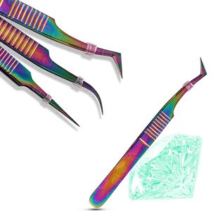 Proveedor de Herramientas para Pestañas de Acero Inoxidable, Pinzas para Pestañas al por Mayor, Pinzas de Belleza, Herramientas para Extensión de Pestañas, Pinzas Antiestáticas - Product Image 1