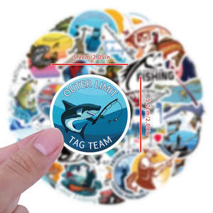 Juego de Pegatinas Impermeables para Coche (60 Piezas), Calcomanías de Pesca, Arte en Vinilo con Temática de Pesca al Aire Libre para Automóviles - Product Image 2