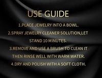Le kit de nettoyage de bijoux anti-ternissement en argent et or personnalisable en usine comprend un liquide propre et un chiffon de polissage pour bijoux