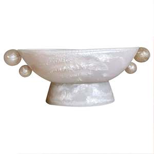 Handmade-Bol en résine blanc pour tous les jours avec des éclaboussures noires en bois et résine en ligne au meilleur prix Taille personnalisée fabriquée en Inde - Product Image 5