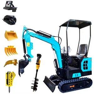 Petite mini pelle entièrement hydraulique à moteur 1000kg 1500kg Composants robustes pour la foresterie en vente - Product Image 1