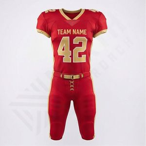 Uniforme de Fútbol Americano Personalizado de Nuevo Diseño, Talla Grande, Ropa Deportiva de Primera Calidad, 100% Poliéster Personalizado - Product Image 1