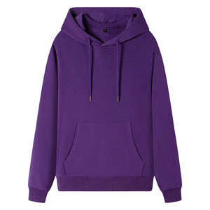 Sweat à capuche 100% pur coton personnalisé surdimensionné de couleur unie avec logo personnalisable pour hommes, tenue ample, sport décontracté, vente en gros - Product Image 3