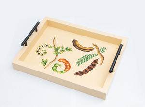 Exportation Qualité De Plateau De Service En Bois Nouveau Plat Fait Main Classique Élégant Designer De Luxe Plateau En Bois Pour Hôtel Restaurant Utilisation - Product Image 2