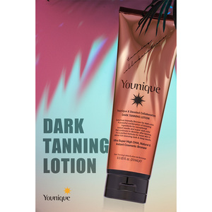 D&YOU Younique Loción Corporal Bronceadora Oscura 250ml Autobronceador Crema Hidratante Nutritiva Brillo de Medianoche Bronceado en Solárium - Product Image 2