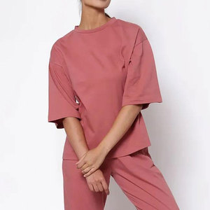 Camiseta Holgada de Algodón Grueso para Mujer, Corte Relajado, Informal, para Uso Diario, Proveedor Mayorista de Marca Privada - Product Image 4
