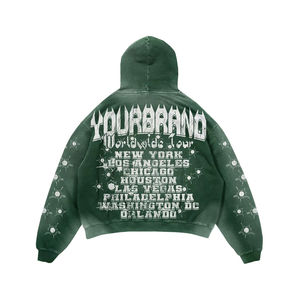 เสื้อฮู้ดผู้ชายโอเวอร์ไซซ์ซักได้ผ้าฝ้าย100% ฤดูหนาว - Product Image 4