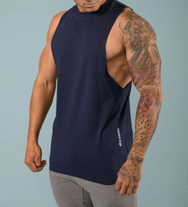 Vente en gros de débardeur de gym personnalisé débardeur en coton entraînement course à pied basket-ball fabricant de débardeurs pour hommes - Product Image 2