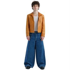 Battle Jeans 30 pouces de jambe large foncé Stone Wash 14oz coton Graffiti broderie édition limitée collection Flasher - Product Image 1