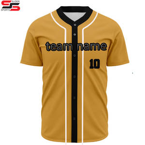 Baseball Uniform Sweatshirt With Heat Sublimation Printed Mesh Breathable Men's Embroidery Custom Baseball Jersey - Product Image 5