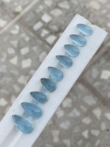 พลอยคาโบชองเพชรธรรมชาติกะรัต47.30น่าทึ่งทรงลูกแพร์มีความมันวาวเป็นอย่างดีสำหรับทำเครื่องประดับ - Product Image 5