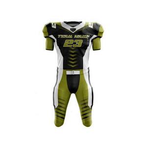 Uniforme de fútbol americano de primera calidad para adultos, ropa deportiva transpirable con características de talla grande, conjuntos técnicos impresos, estilo - Product Image 1