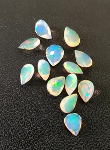 Corte de pera de ópalo etíope Natural 3x5mm facetado-suelto ópalo etíope pera corte piedra preciosa excelente calidad multifuego - Product Image 4