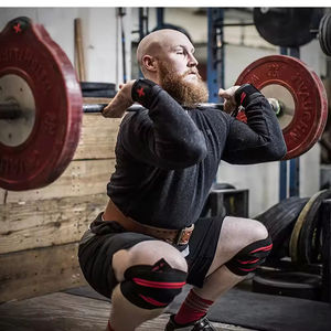 Rodilleras de entrenamiento de levantamiento de pesas de alta resistencia, correa de neopreno elástica de alta calidad, ligera y transpirable - Product Image 6