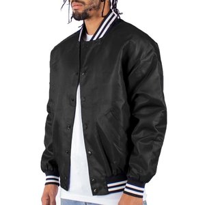 Veste universitaire en cuir de qualité supérieure Veste de baseball confortable en satin pour collège Caractéristique imperméable Style d'hiver Vente en gros de fourrure - Product Image 5