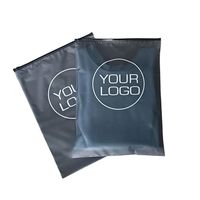 Sacs à fermeture éclair en PVC recyclable avec logo personnalisé imprimé à l'écran pour le stockage des aliments, légers, durables et transparents