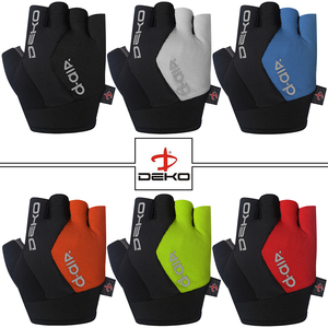 Guantes de Ciclismo de medio Dedo de verano para hombre con cierre de gancho y bucle, poliéster naranja transpirable para ciclismo y montar en bicicleta - Product Image 6