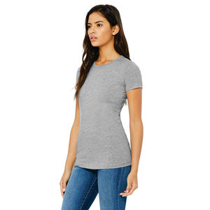 Camiseta de manga corta para mujer Camiseta de gran tamaño para mujer Camiseta transpirable de algodón y poliéster para mujer - Product Image 2