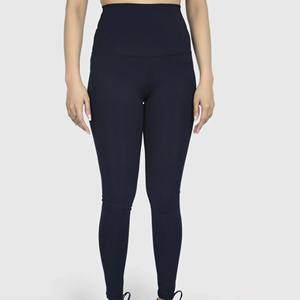 Leggings 100% coton avec logo personnalisé multi-poches Design de mode Leggings pour femmes Sports Fitness Yoga Fitness Sports Yoga Legging - Product Image 1