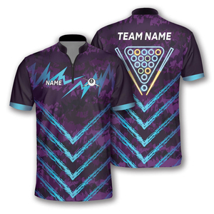Maillot de billard professionnel avec fermeture éclair et logo - Product Image 6