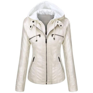 Custom Design Fashion Wear Women Genuine Sheep Skin <b>Leather</b> Motorcycle <b>Jacket</b> Regular Length Waterproof Windproof Eco-Friendly - Product Image 1