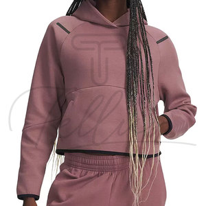 Sudadera con Capucha para Mujer, Cómoda para Uso en Exteriores, Transpirable, Ecológica, de Poliéster/Algodón, Corte Ajustado, MOQ Bajo, Alta Calidad - Product Image 3