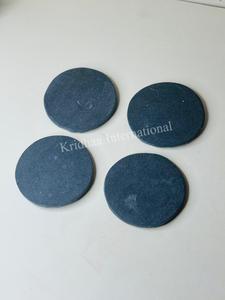 Posavasos redondo de mármol negro para té y café, producto de cocina hecho a mano de la mejor calidad al por mayor, técnica pulida a precio - Product Image 2