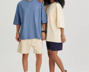 240 GSM goutte épaule poids lourd hommes T-Shirt luxe surdimensionné Streetwear personnalisé luxe blanc 100% coton confortable - Product Image 5